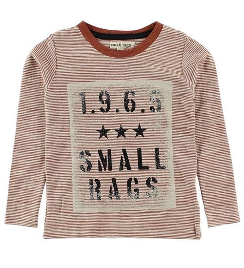 Small rags bluse m. striber og hjerte