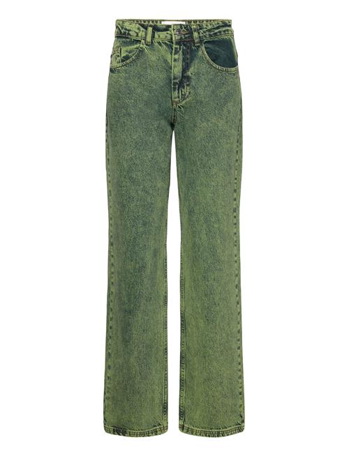 Hosbjerg Jody Leather Pants Hosbjerg Green - Bukser - Tøj til