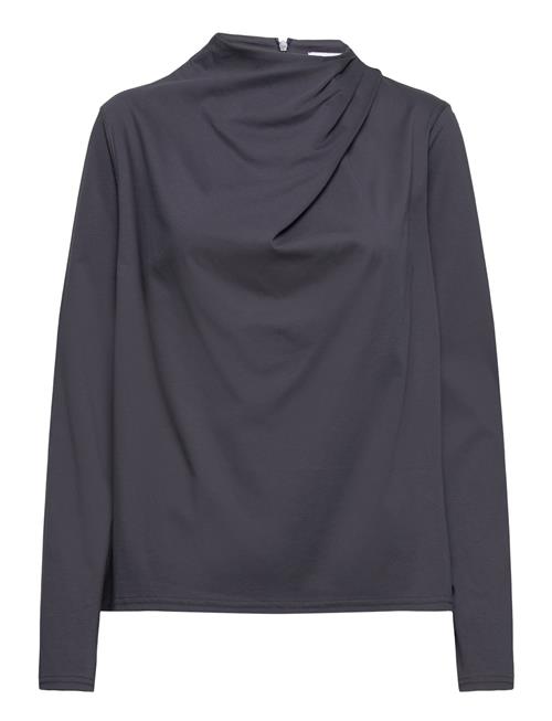 Ahlvar Gallery Jade Jersey Blouse Ahlvar Gallery Grey Bluser